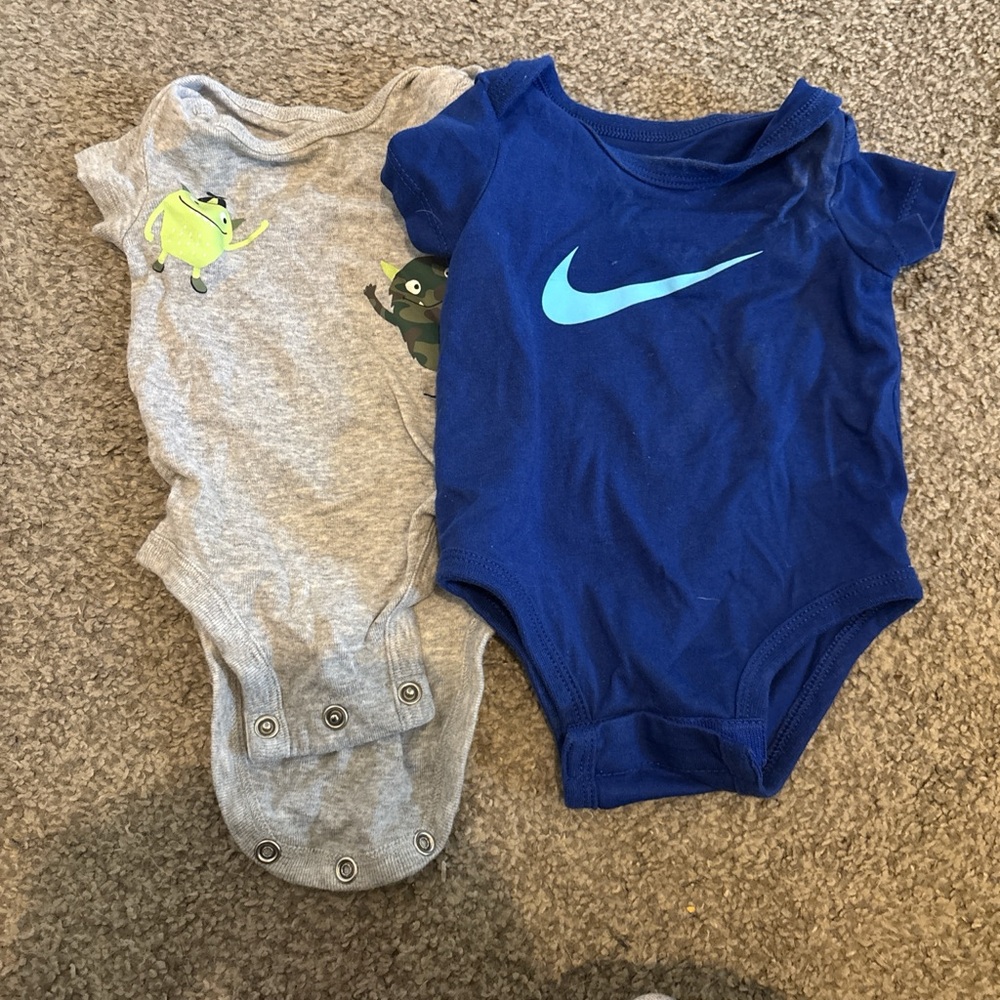 Nike Kids Blue and Gray Bodysuits